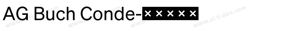 AG Buch Conde字体转换